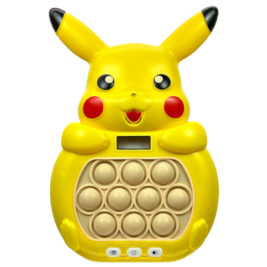 Experience stress relief with the Electronic Pop-Up Anti-Stress Game with Display Counter. This interactive game features randomly lighting circles that test your reflexes and coordination. Available in models with beloved characters like Pikachu and Kuromi, it includes multiple difficulty levels and game modes: Stage, Memory, Scoring, Multiplayer, Scoring Race, and Breakout Race. Ideal for all ages, it's compact and portable for on-the-go entertainment and stress relief, enhancing focus, speed, and fine motor skills.